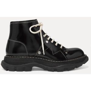 Alexander McQueen Women’s Black Lace Up Boot